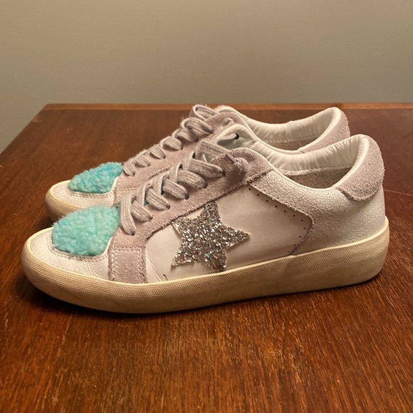 Vintage Havana Zoey Faux Shearling Trim Sneaker US 7 - Picture 4 of 10